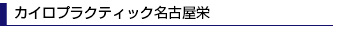 カイロプラクティック名古屋栄